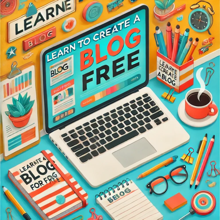 LEARN TO CREATE A BLOG FOR FREE