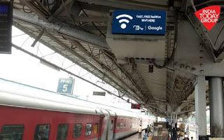 "Google has discontinued its free railways Wi-Fi service.