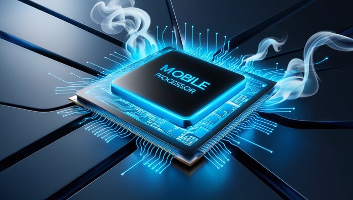 What does the processor do in mobile