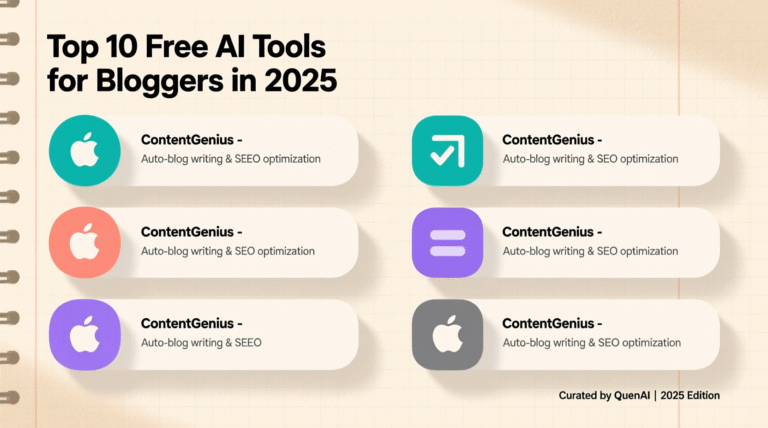 Top 10 Free AI Tools for Bloggers in 2025